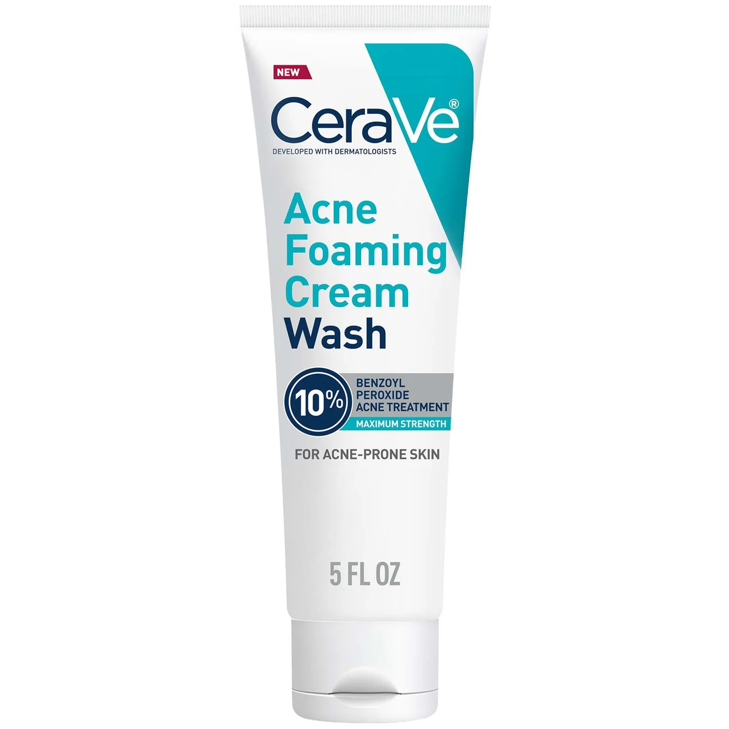 Acne Foaming Cream Wash with 10% Benzoyl Peroxide for Face and Body (5 fl. oz.) product image
