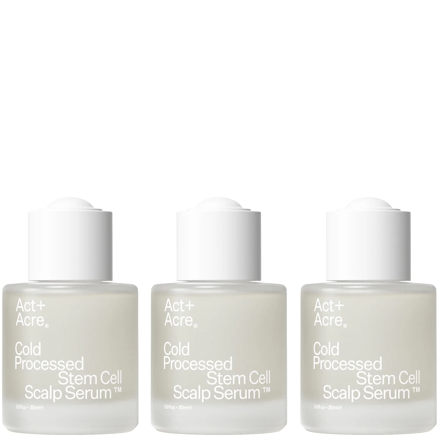 Act+Acre 3 Pack 2% Stem Cell Scalp Serum For Thicker-Looking Hair