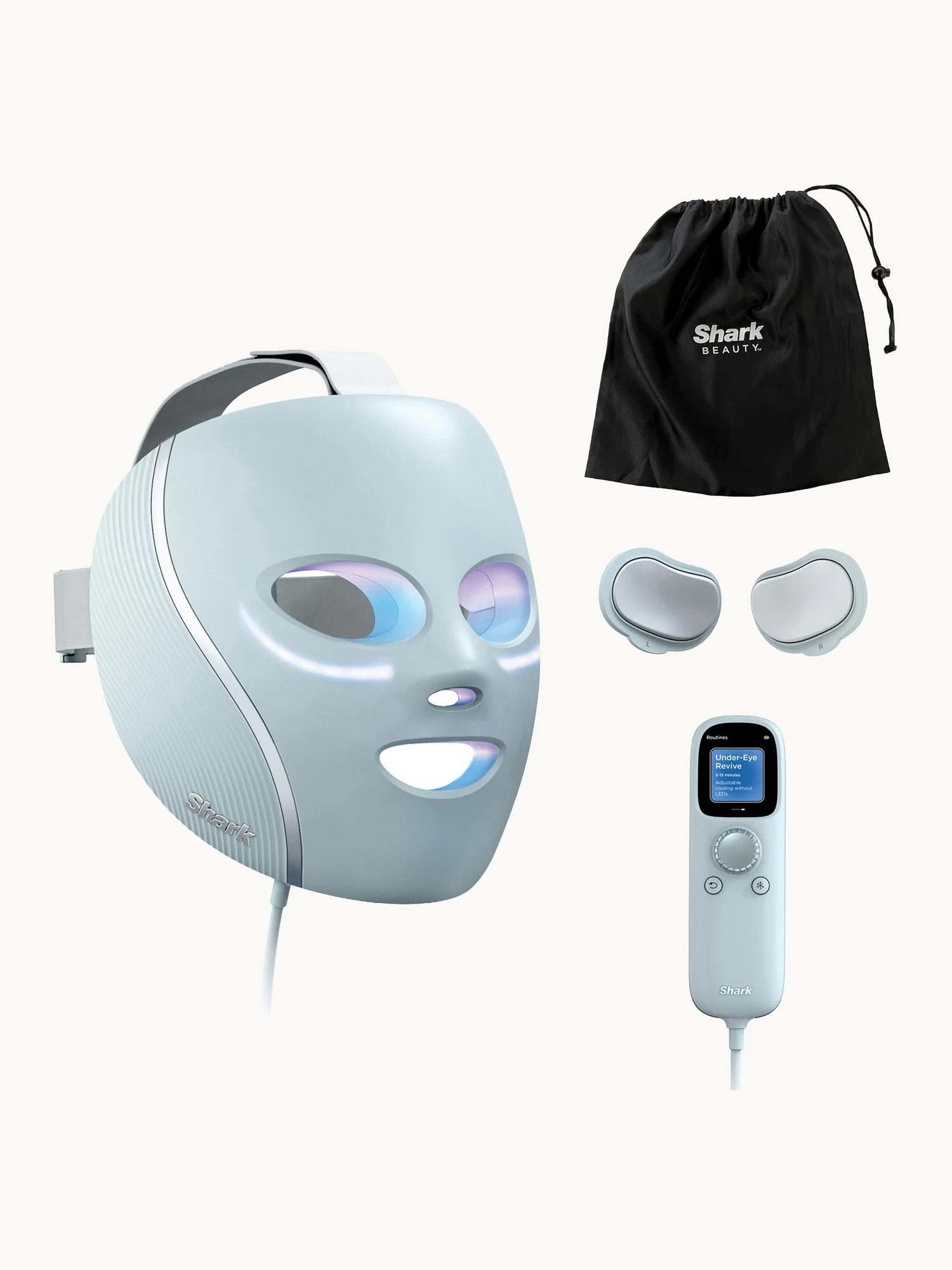 Shark Beauty CryoGlow Under-Eye Cooling and LED Anti-Ageing and Blemish Repair Mask