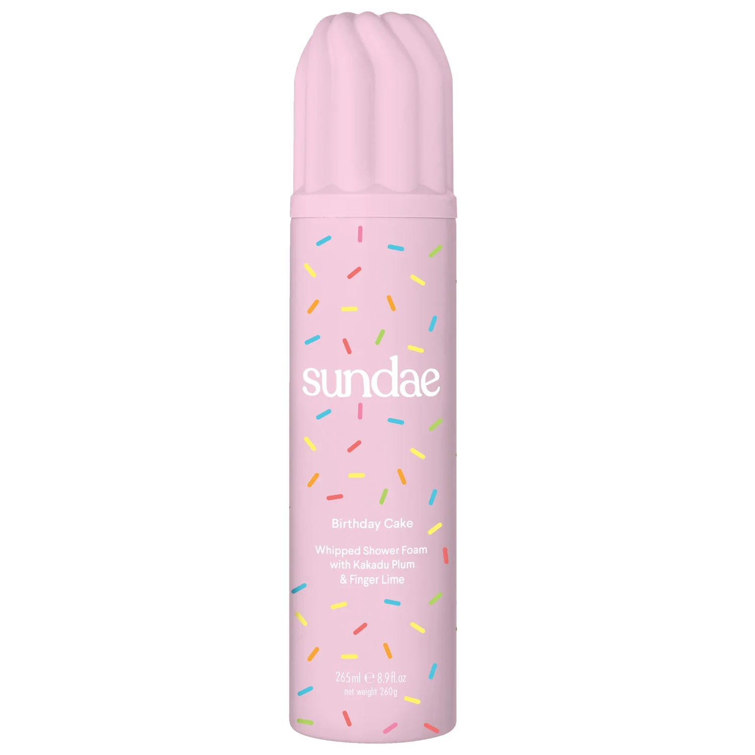 Sundae Body Birthday Cake Whipped Shower Foam with Kakadu Plum & Finger Lime 265ml