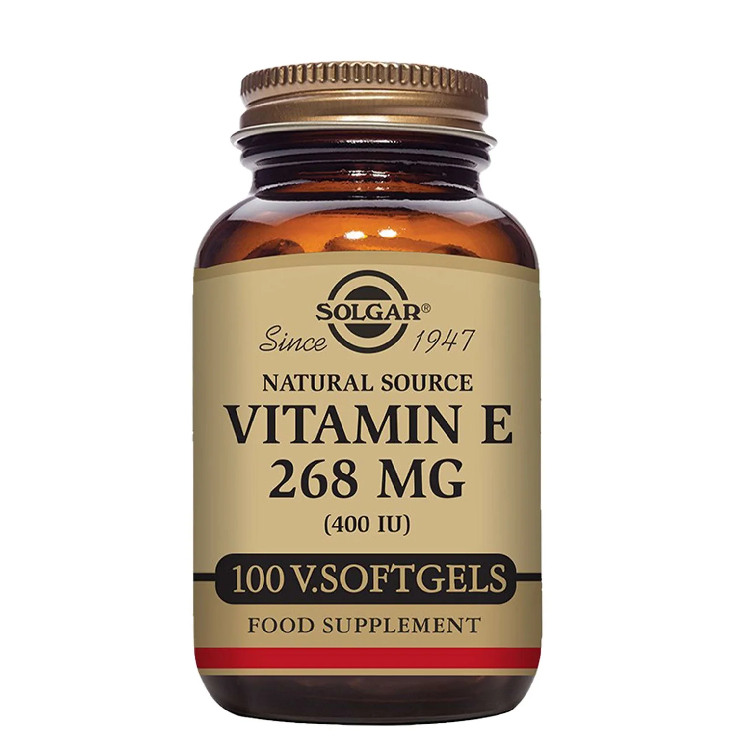 Solgar Natural Source Vitamin E 268mg (400 IU) Softgels x 100