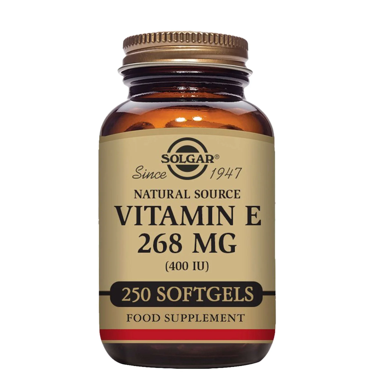 Solgar Natural Source Vitamin E 268mg (400 IU) Softgels x 250