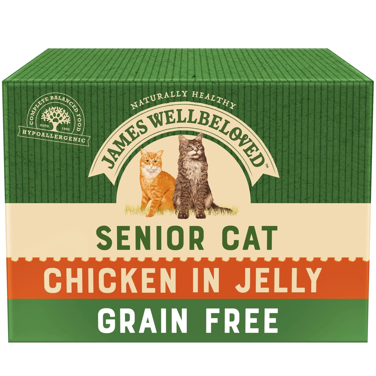 Senior Chicken Jelly Grain Free Wet Cat Food Pouches