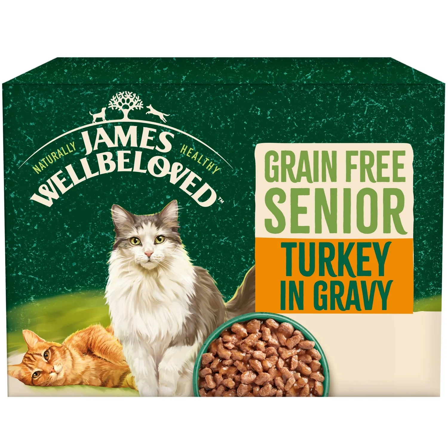 Senior 11+ Turkey Gravy Grain Free Wet Cat Food Pouches