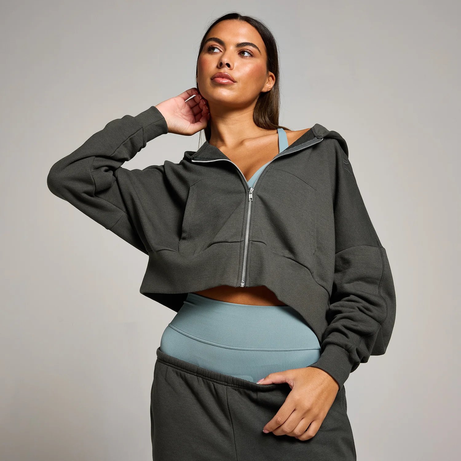 MP Women's Tempo Cropped Zip Through Hoodie
