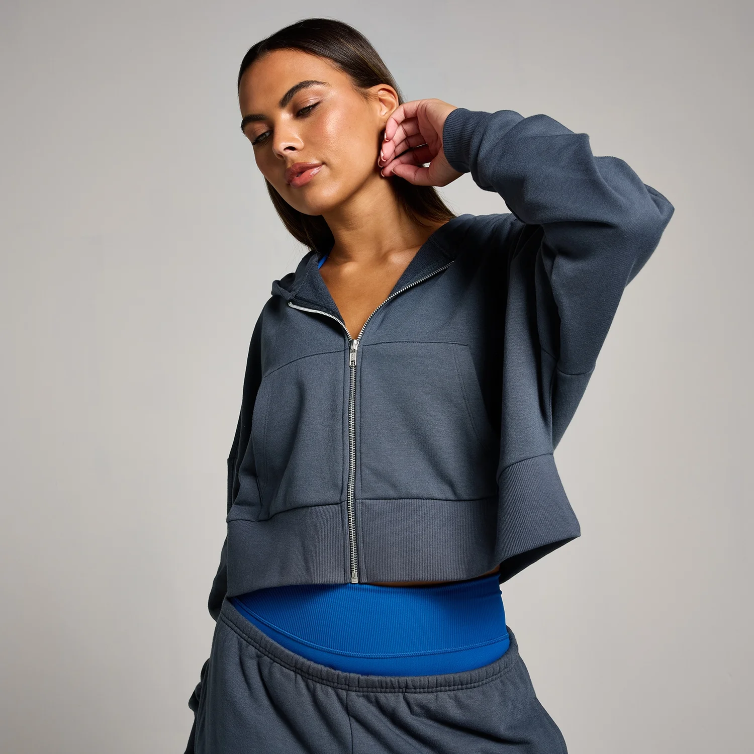 MP Women's Tempo Cropped Zip Through Hoodie
