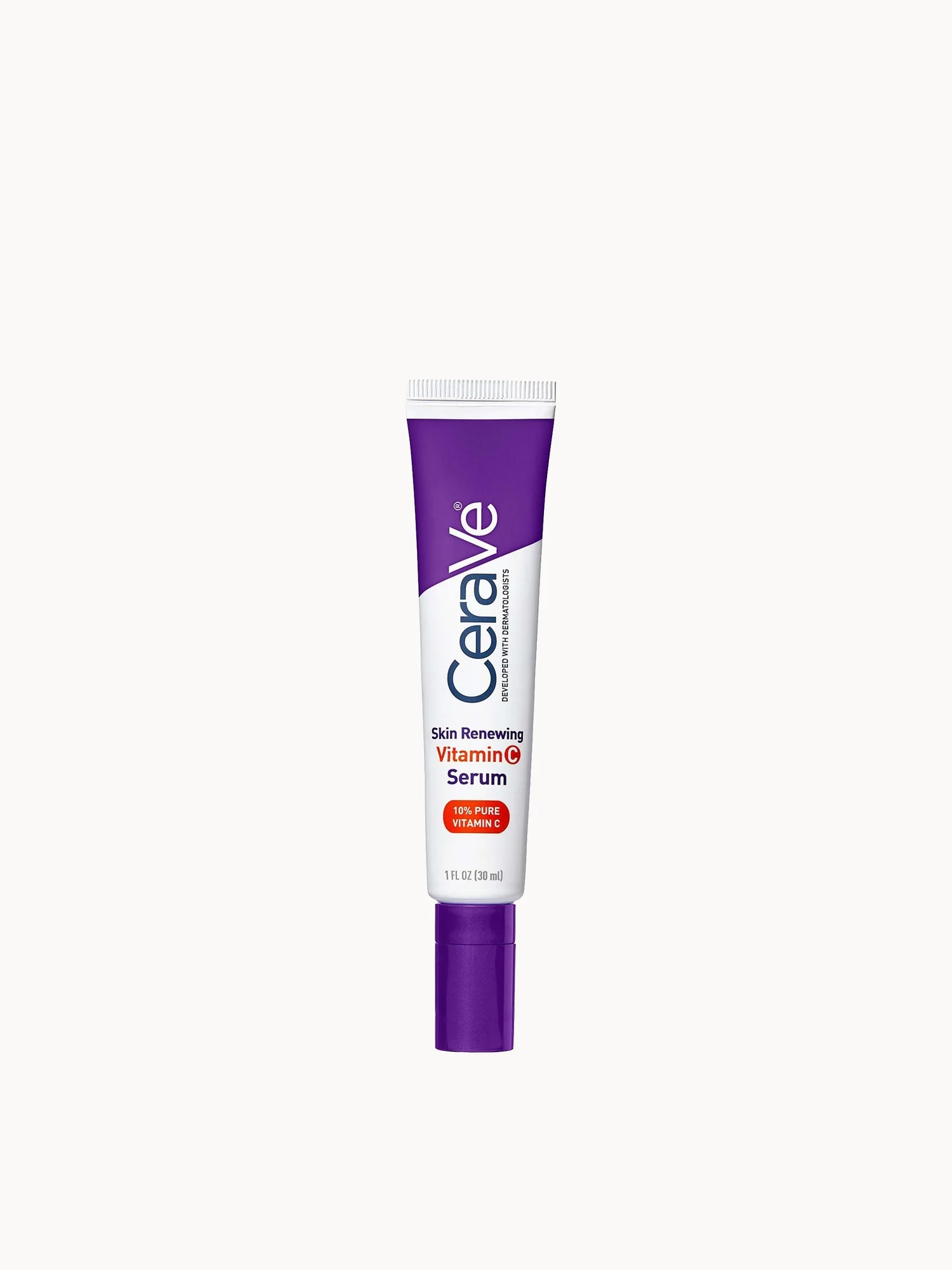 CeraVe Skin Renewing 10% Pure Vitamin C Serum with Ceramides for Brighter & Smoother Skin