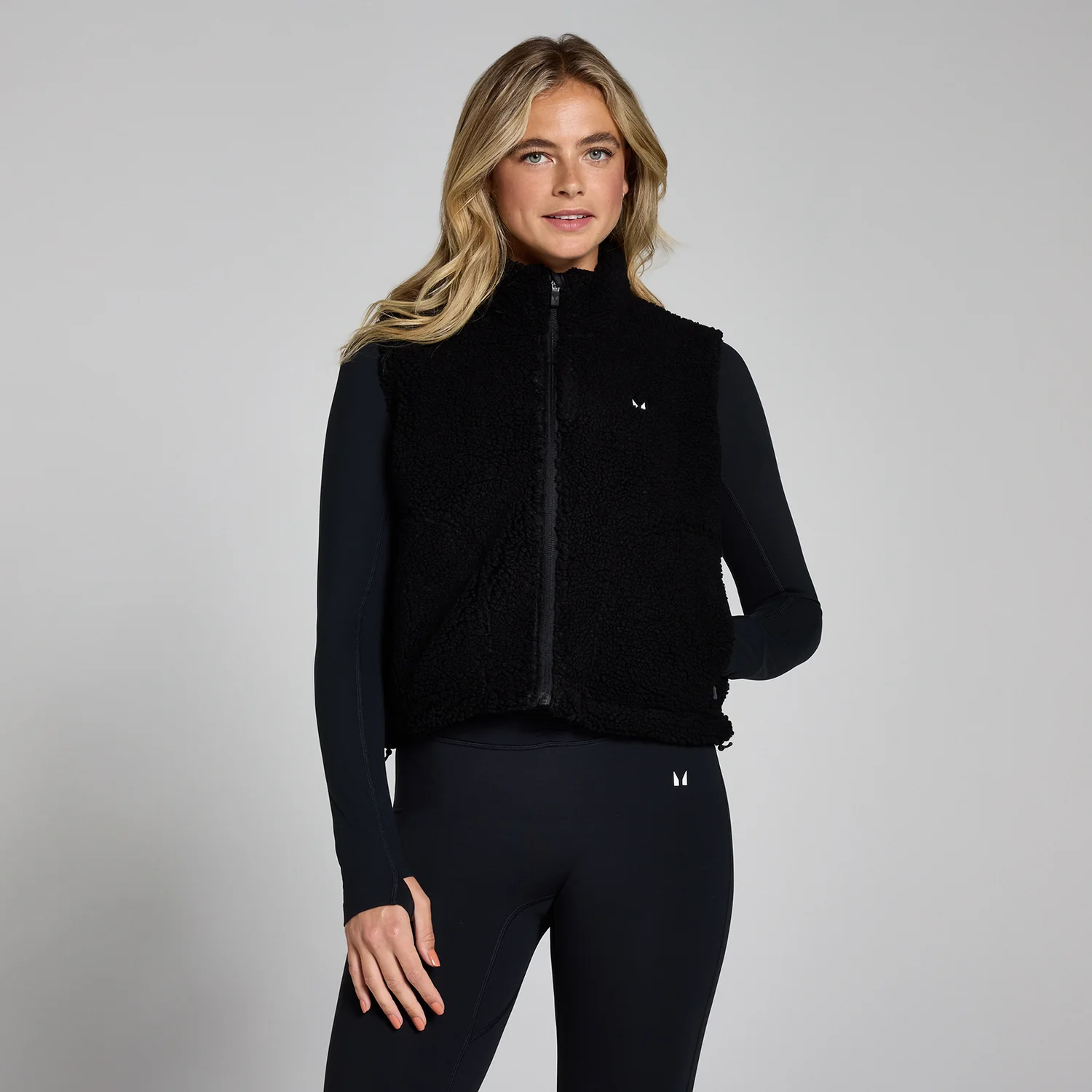 MP Women's Borg Cropped Gilet