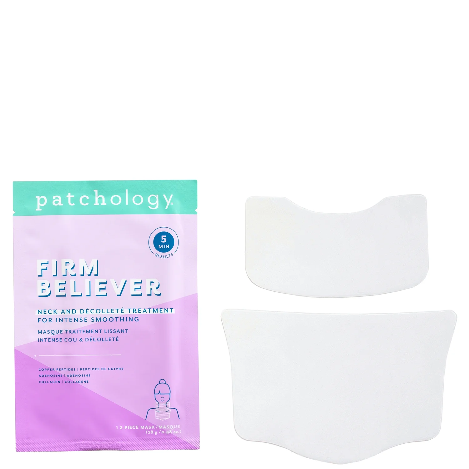 Firm Believer Neck & Décolleté Treatment for Intense Smoothing 2-Piece Hydrogel Mask product image