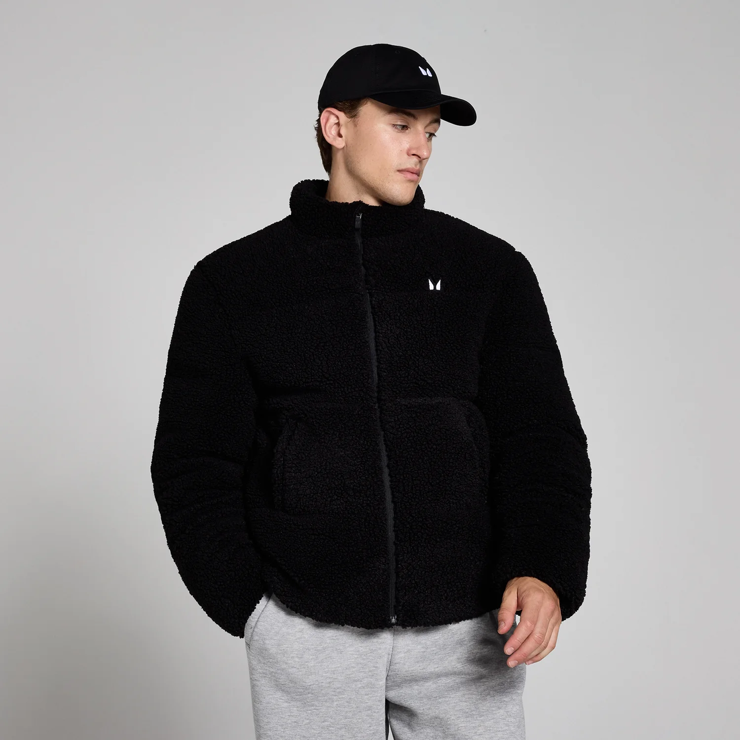 MP Men's Borg Puffer Jacket - Black
