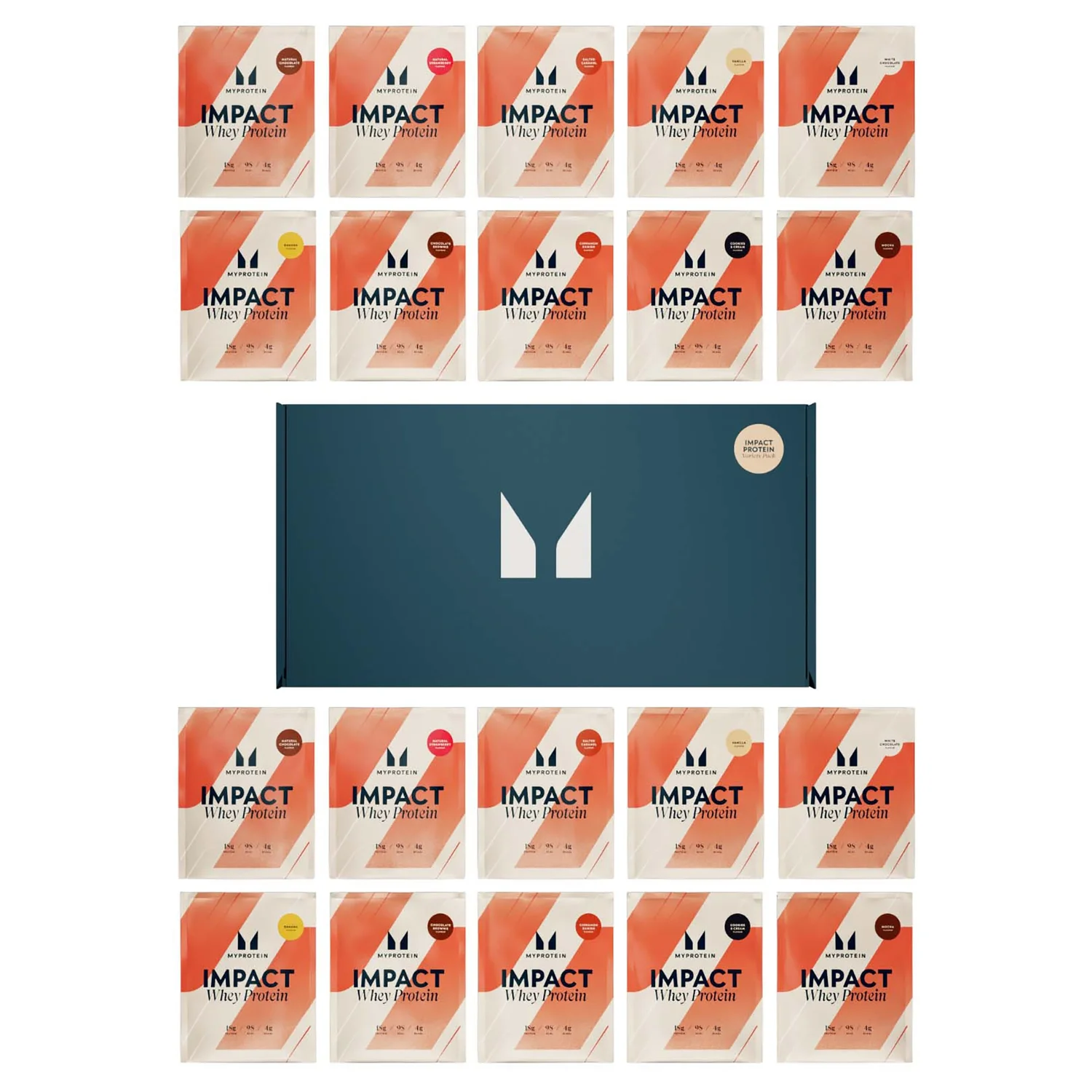 Impact Whey Protein Protein Variety Pack (20 Servings)