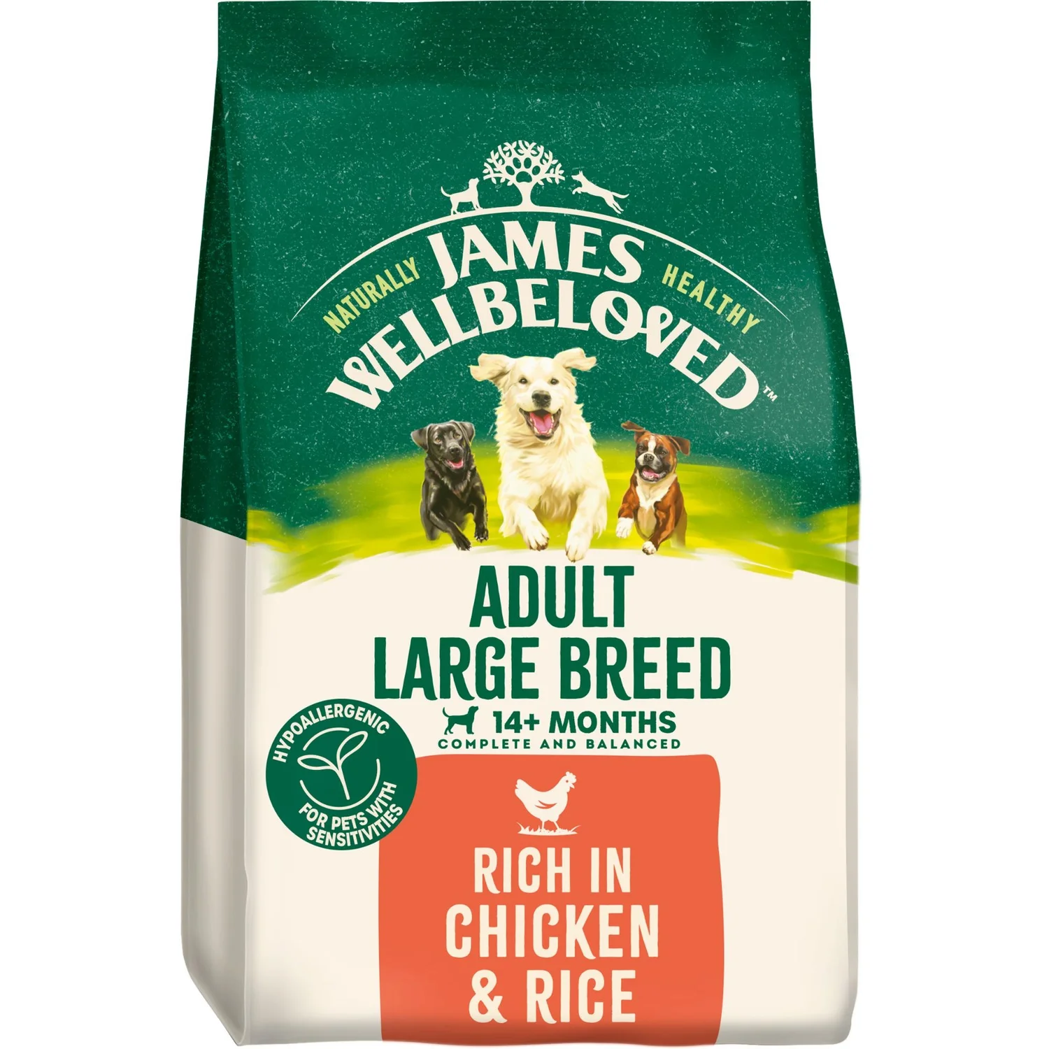 Chicken & Rice Large Breed Dry Dog Food