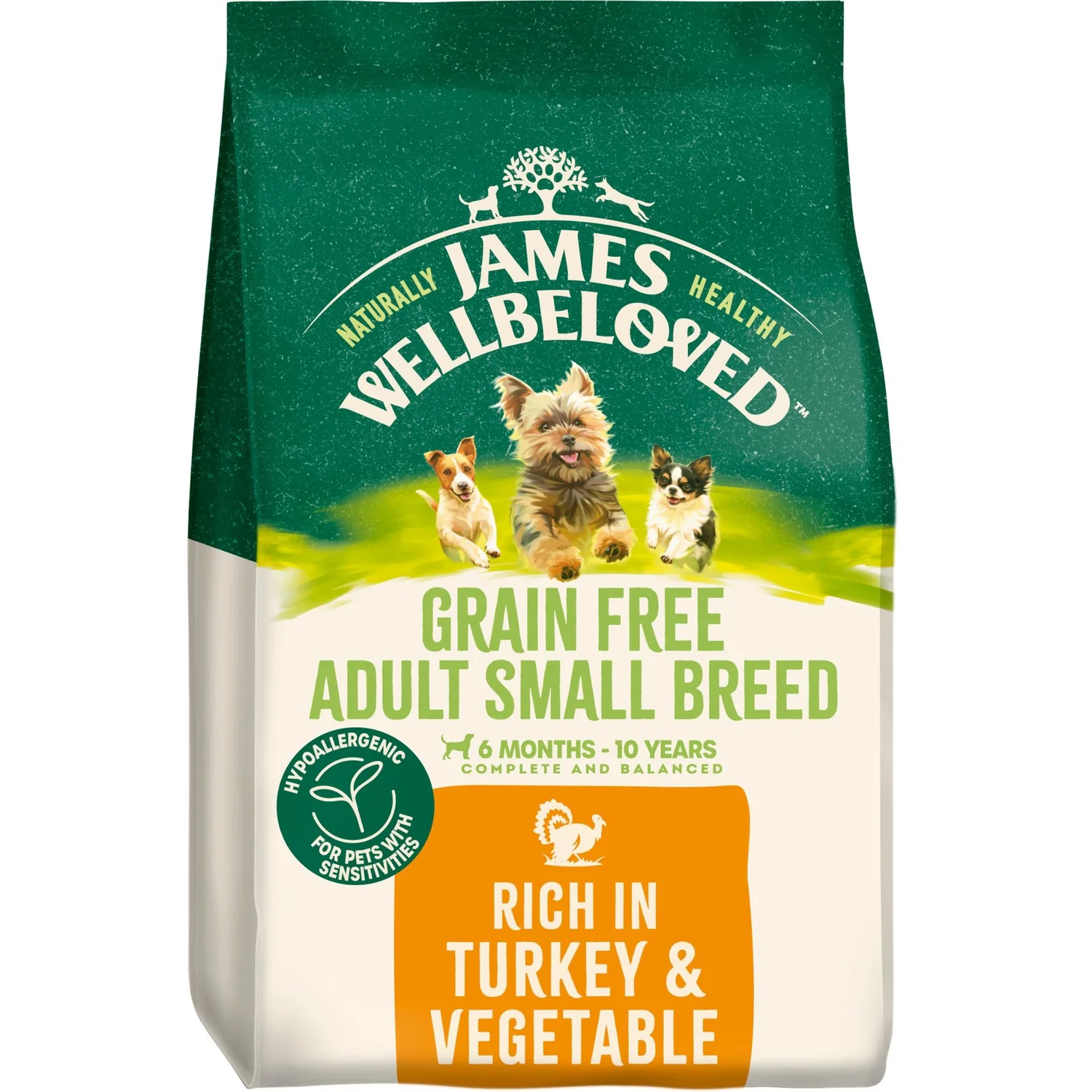 Turkey & Veg Grain Free Small Breed Dry Dog Food