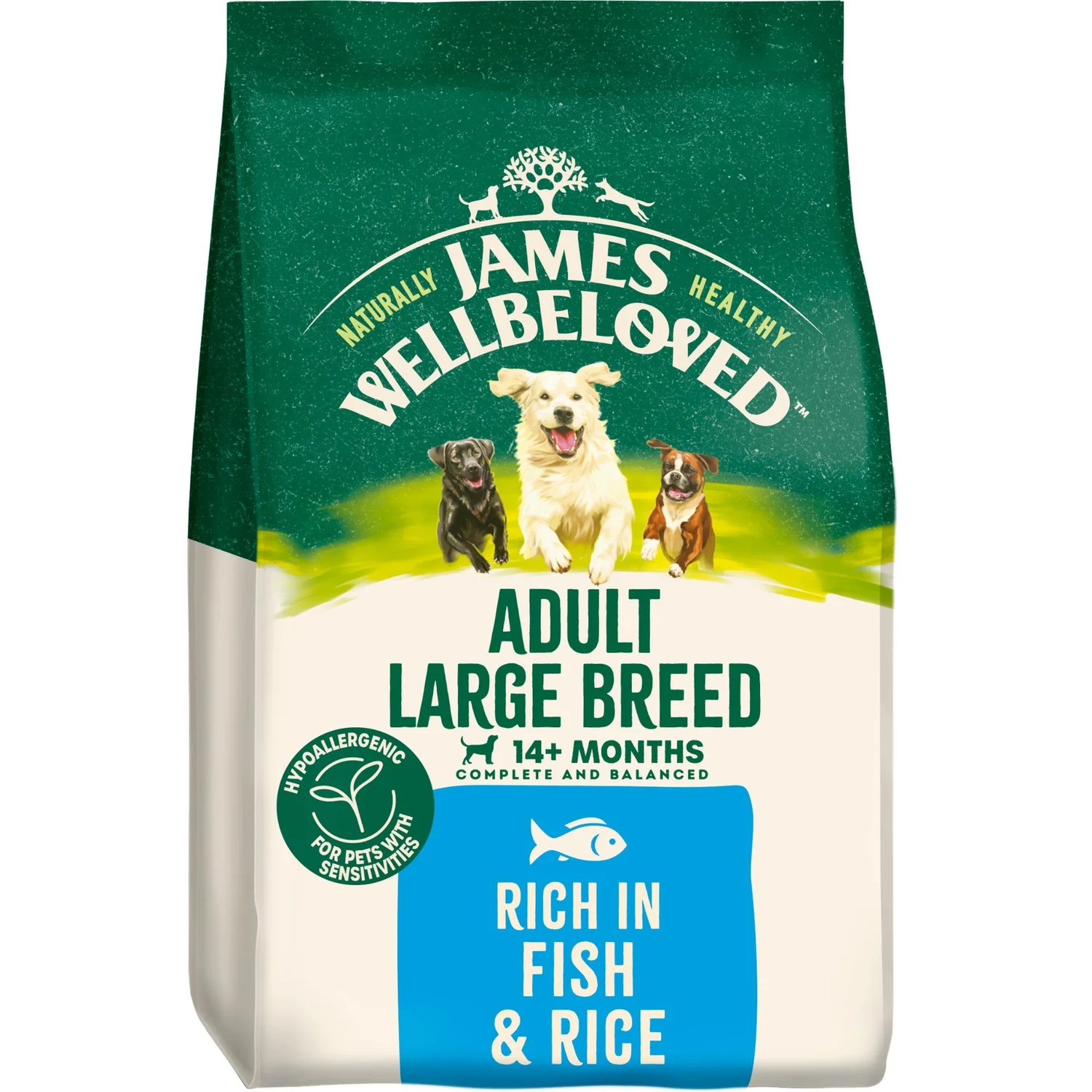 Fish & Rice Large Breed Dry Dog Food