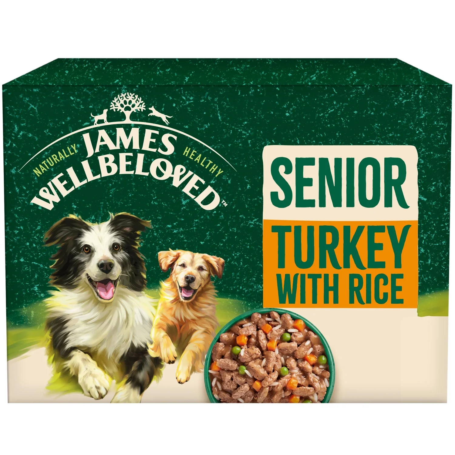 Senior Turkey & Rice Gravy Wet Dog Food Pouches