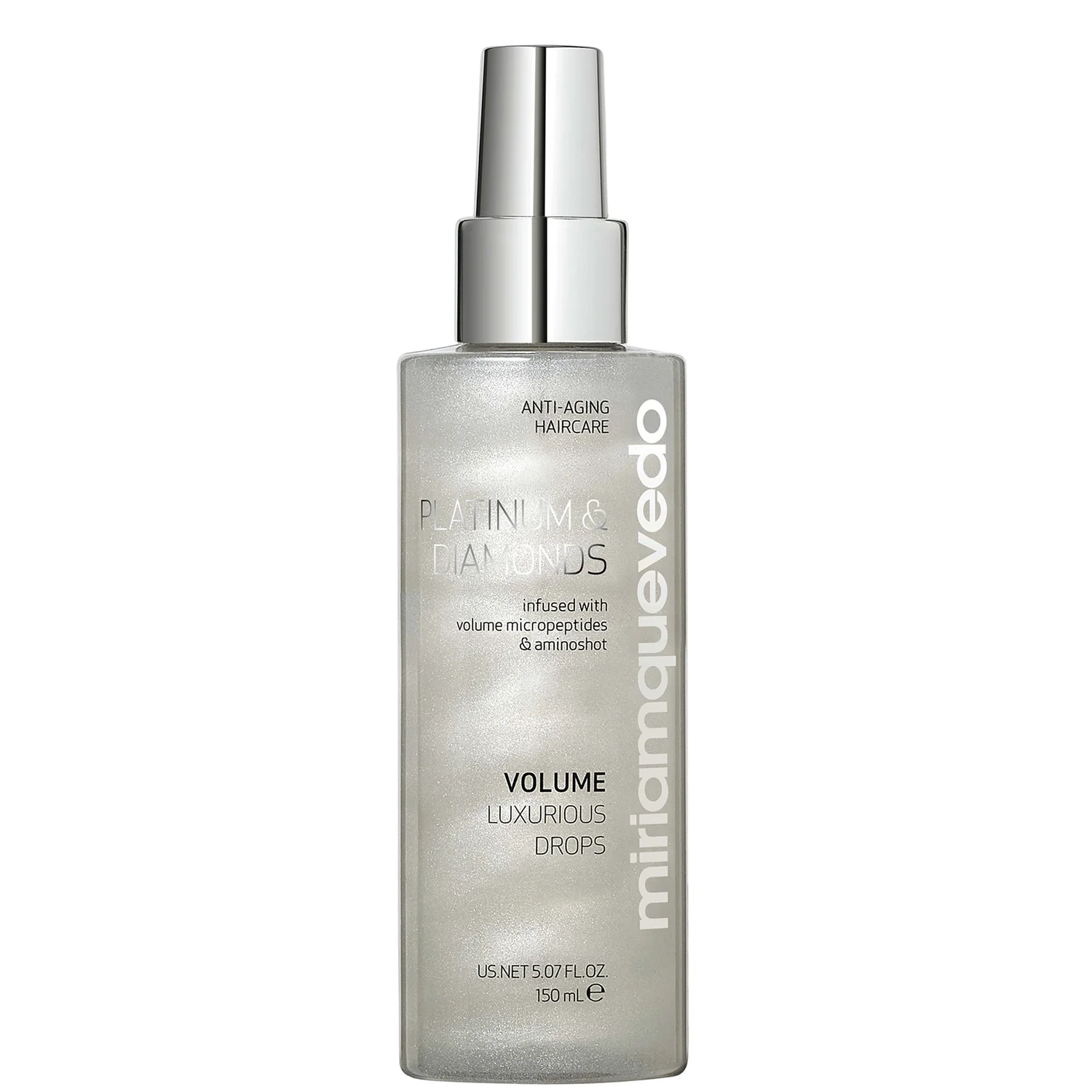 Miriam Quevedo Platinum & Diamonds Volume Luxurious Drops, US NET 5.07 FL. OZ.