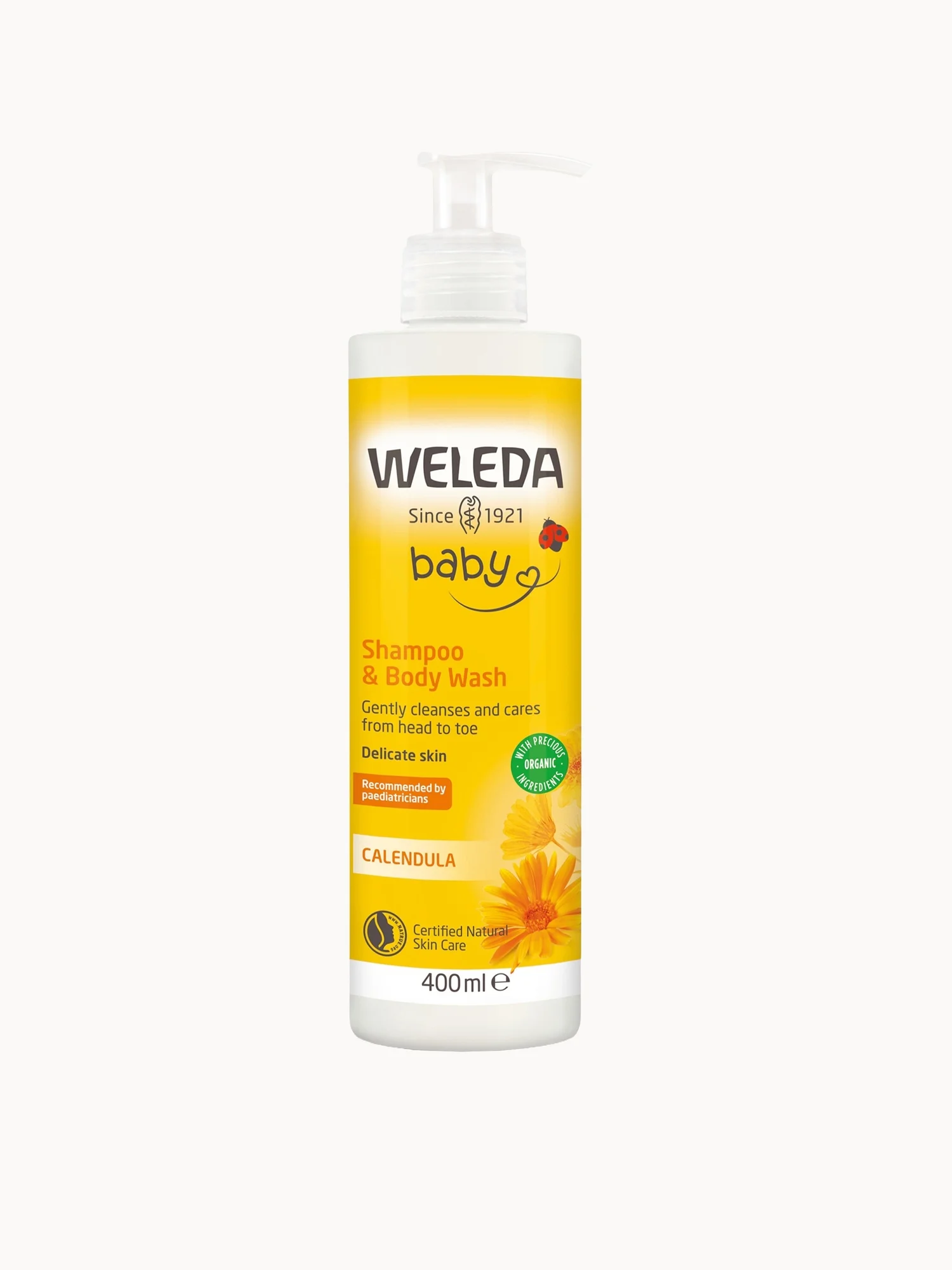 Weleda Calendula Shampoo and Bodywash 400ml