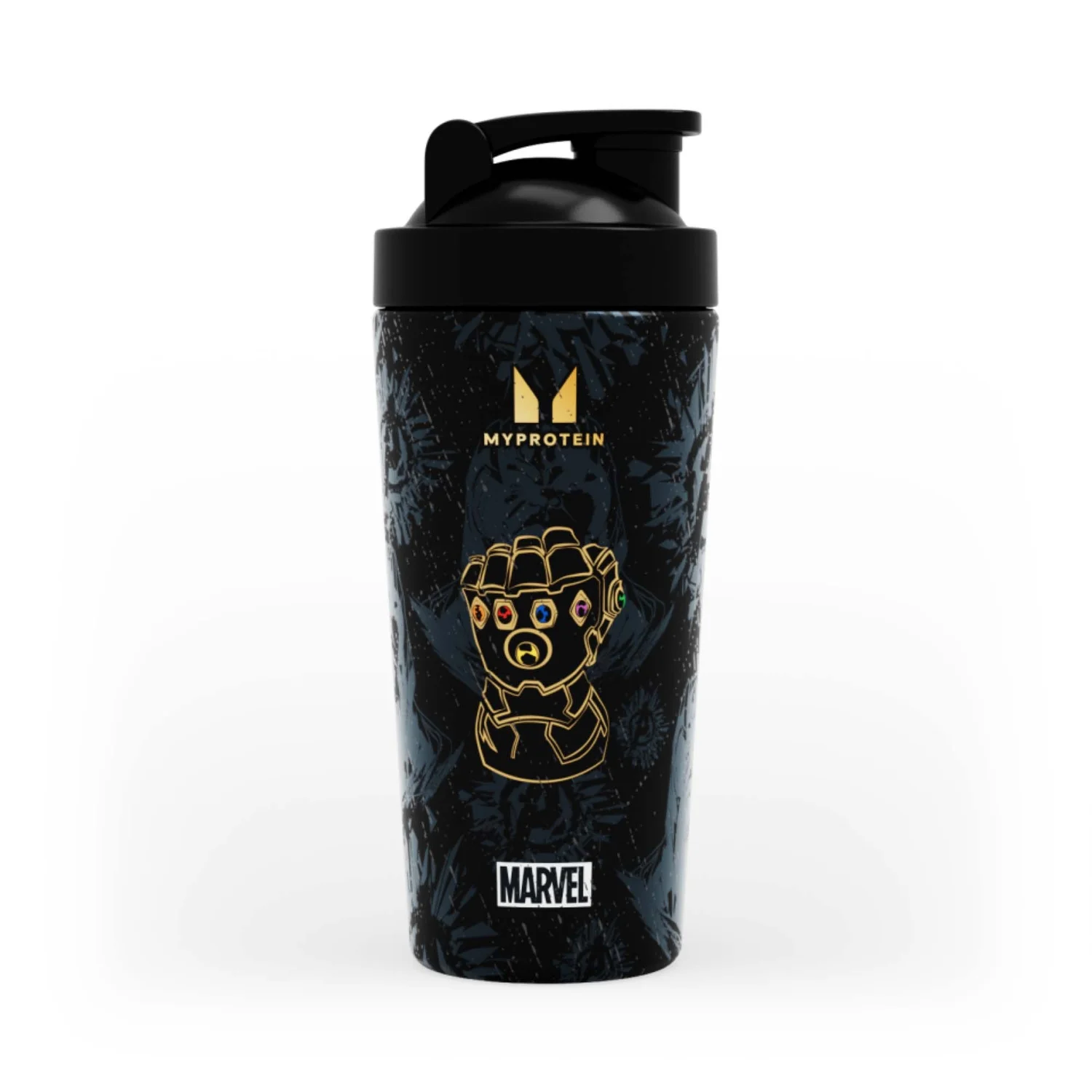 Myprotein Thanos Recycled Metal shaker - Black