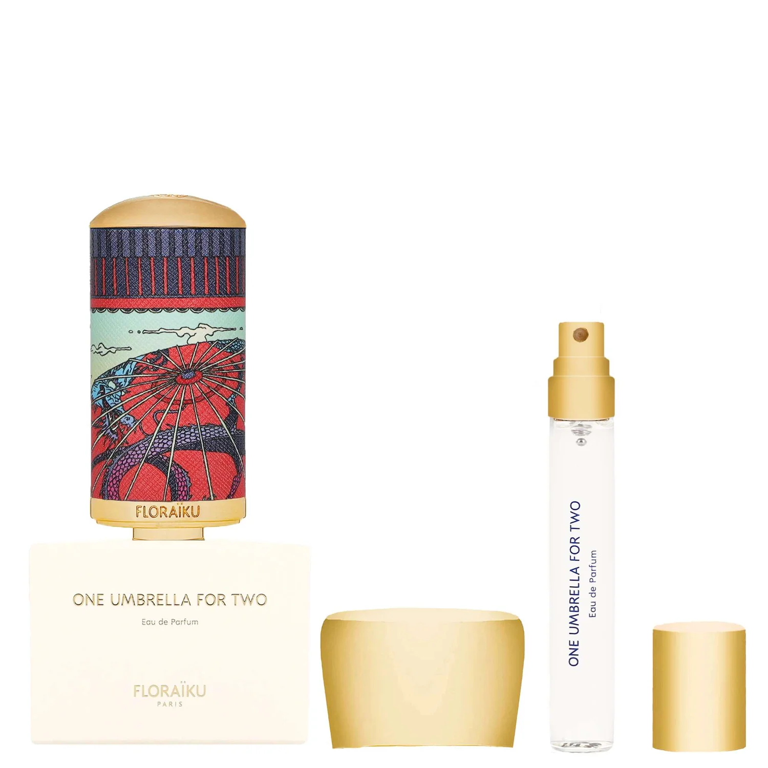 Floraiku One Umbrella For Two Eau de Parfum Spray 50ml Gift Set