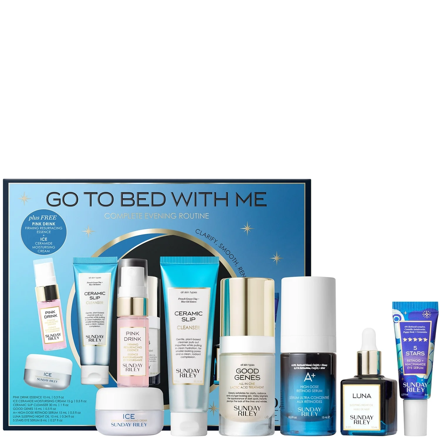 Sunday Riley Go To Bed With Me Complete Evening Routine Kit