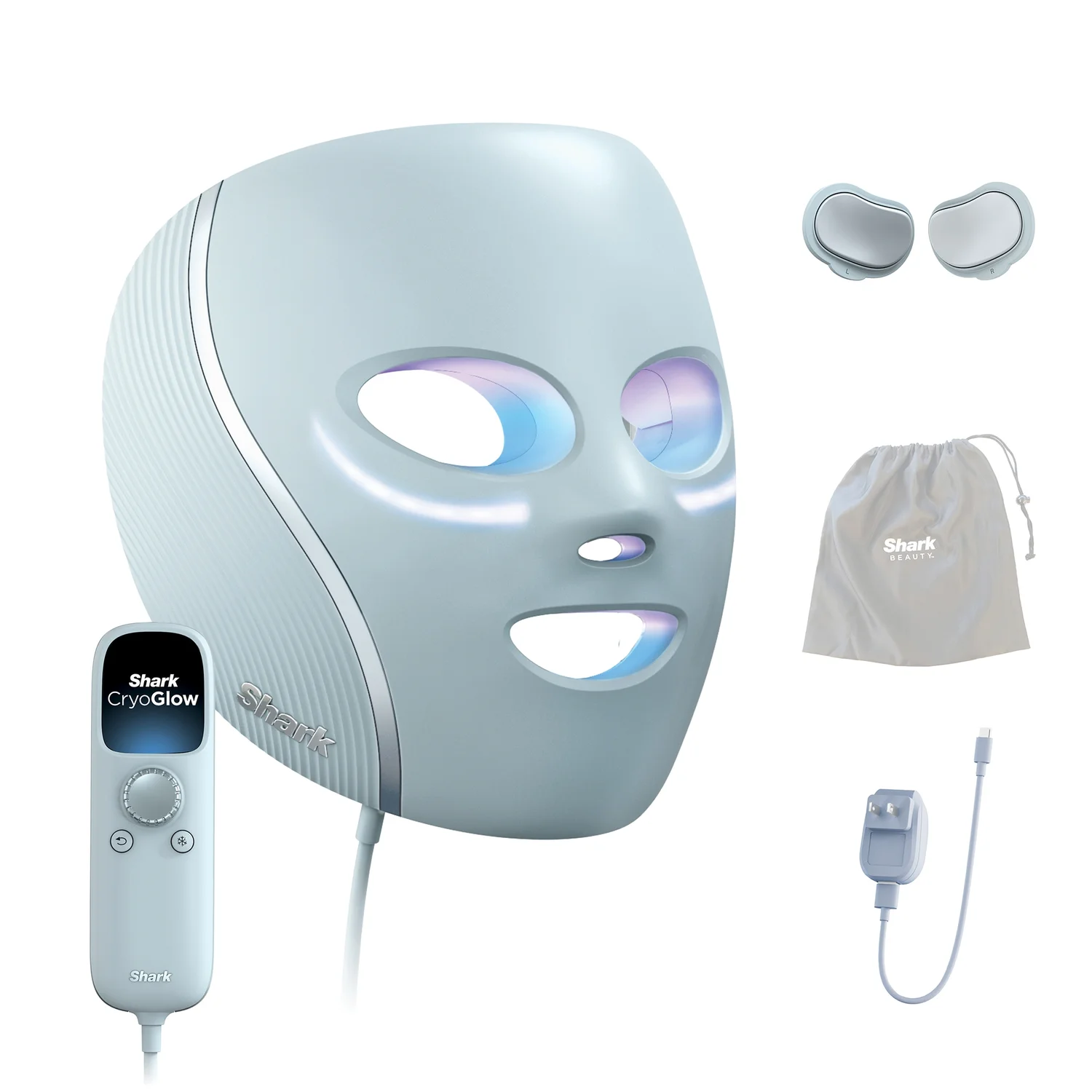 CryoGlow™ LED Face Mask in Blue Chill product image