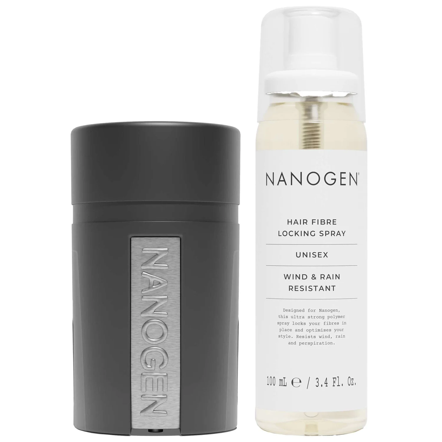 Nanogen Duo: Keratin Hair Fibres 1 Month Dark Blonde 15g & Hair Fibre Locking Spray 100ml
