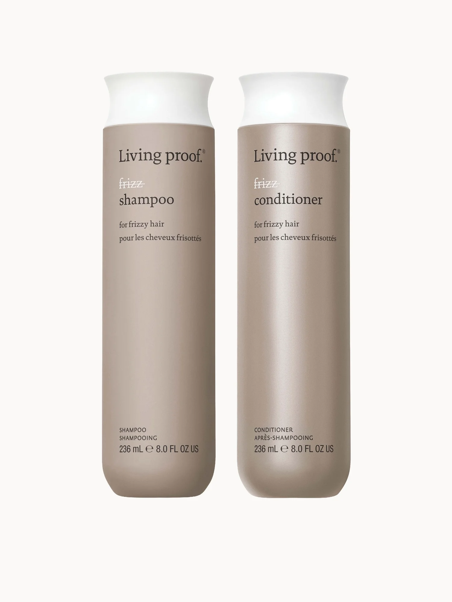 Living Proof No Frizz Shampoo and Conditioner Bundle for Frizz Control