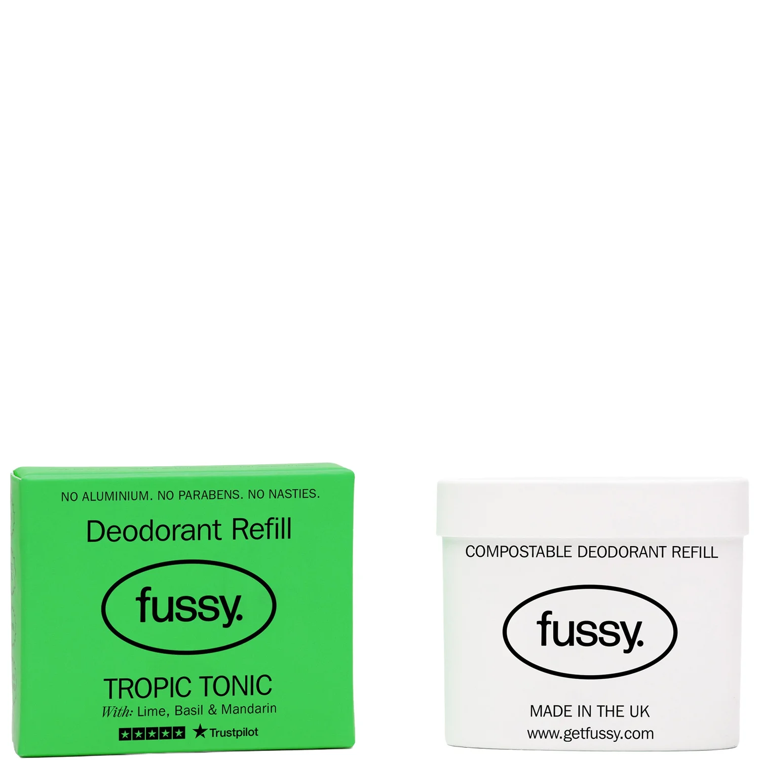 Fussy Deodorant Refill Tropic Tonic 40g
