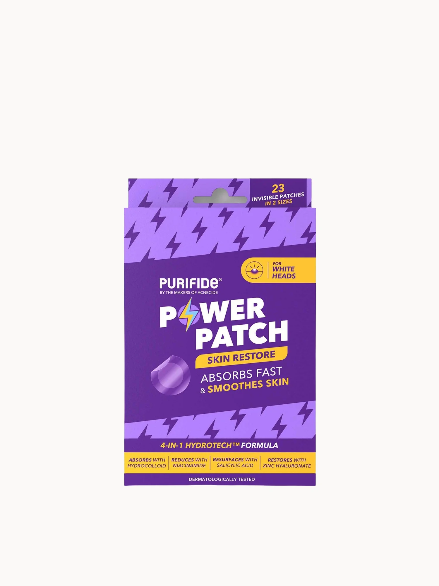 Purifide by Acnecide Skin Restore Pimple Patches, Patch Your Spot with Hydrocolloid and Salicylic Acid 23 Absorbent Patches
