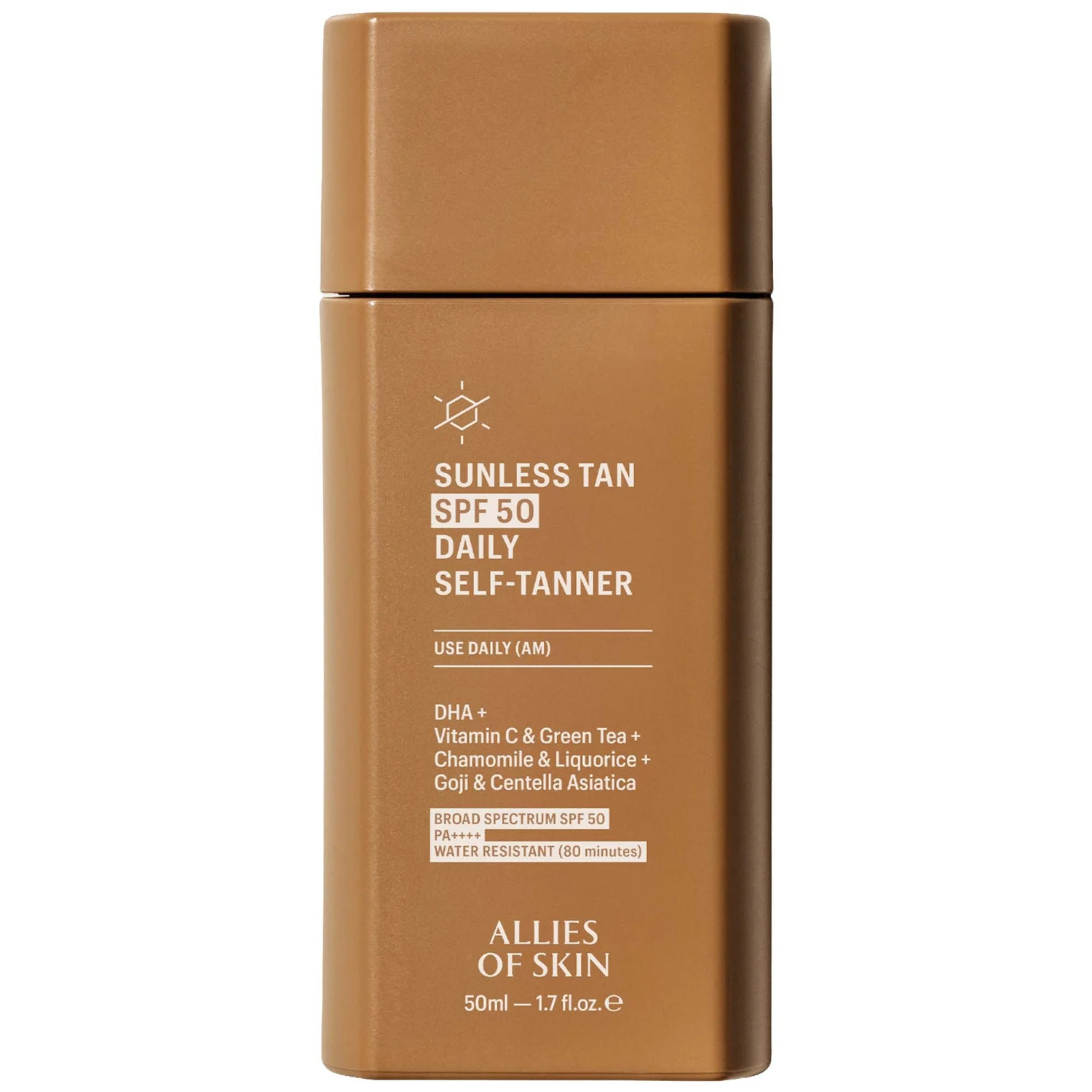 Sunless Tan SPF 50 Daily Sunscreen + Self-Tanner 50ml product image