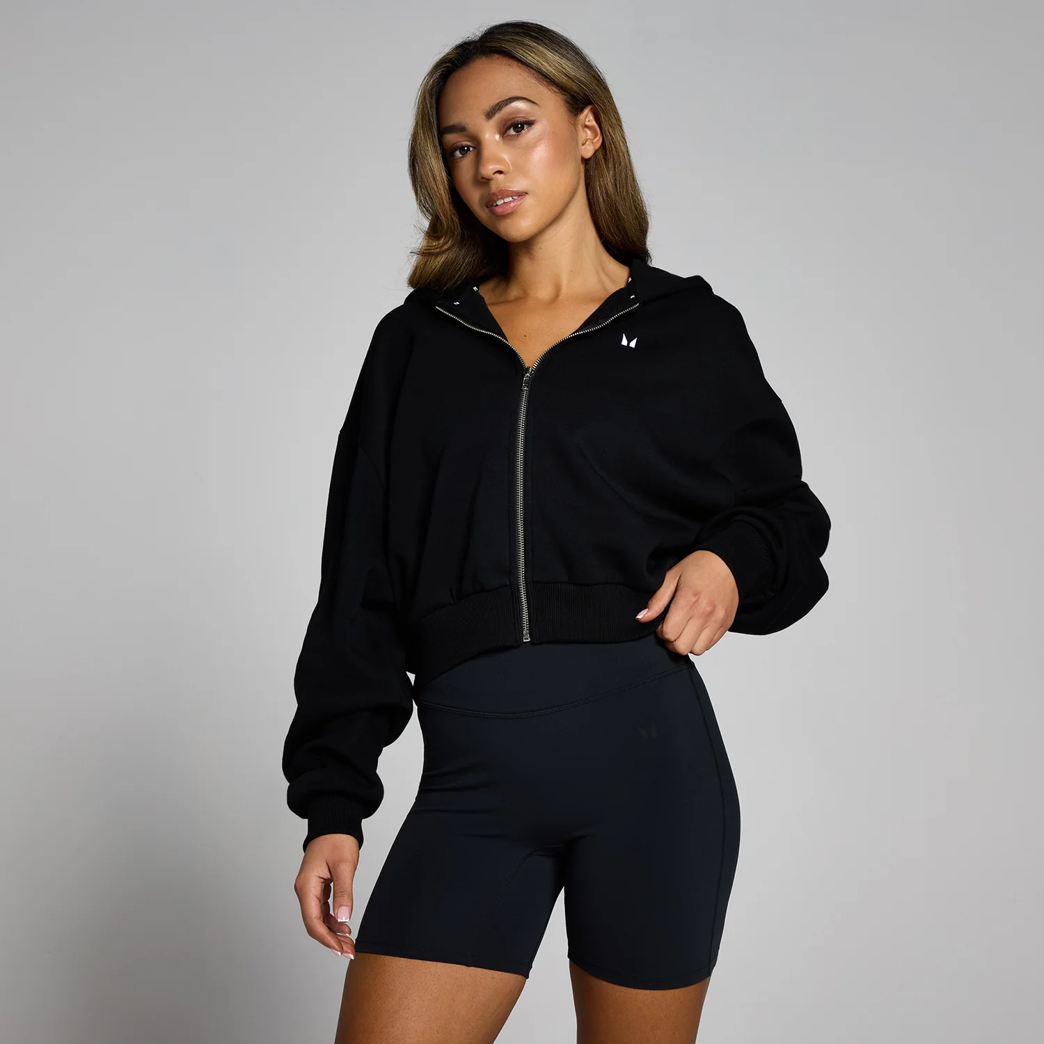 MP Women's Basics Zip Through Cropped Hoodie
