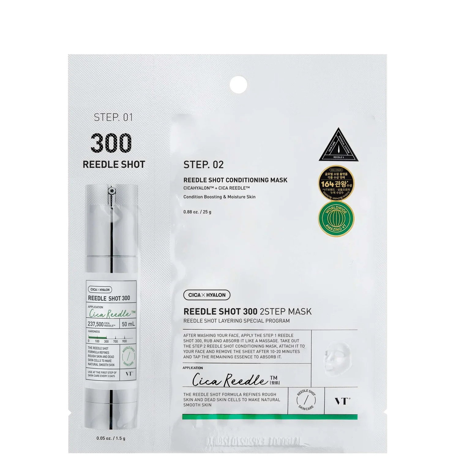 VT Cosmetics Reedle Shot 300 2-Step Mask 25g