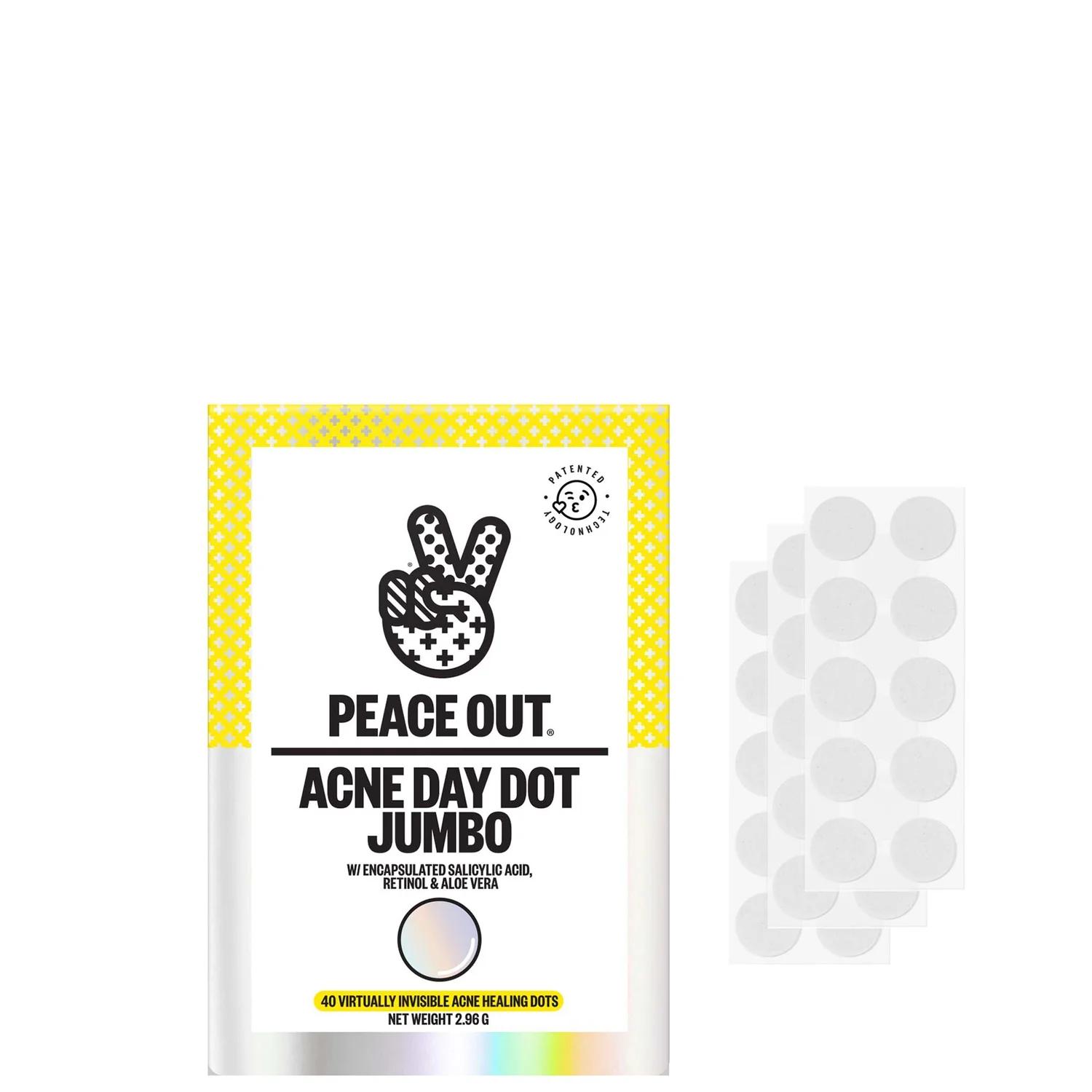Peace Out Salicylic Acid Acne Day Dots Jumbo (40 Dots)