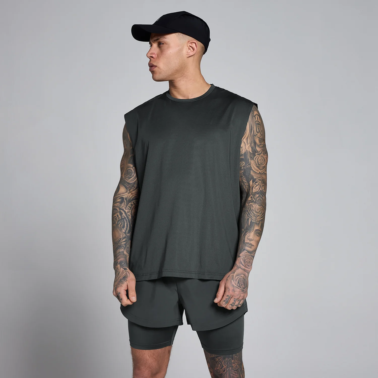 MP Men's Hybrid Oversized Mesh Tank