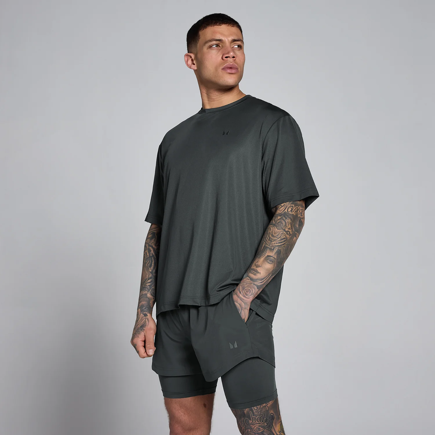 MP Men's Hybrid Oversized Mesh T-Shirt
