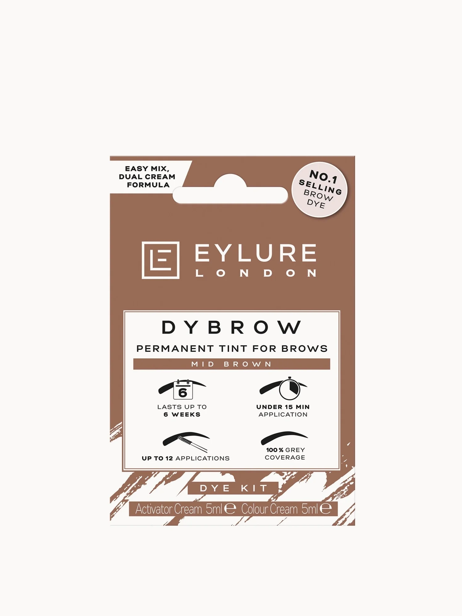 Eylure Dybrow Permanent Dye - Mid Brown
