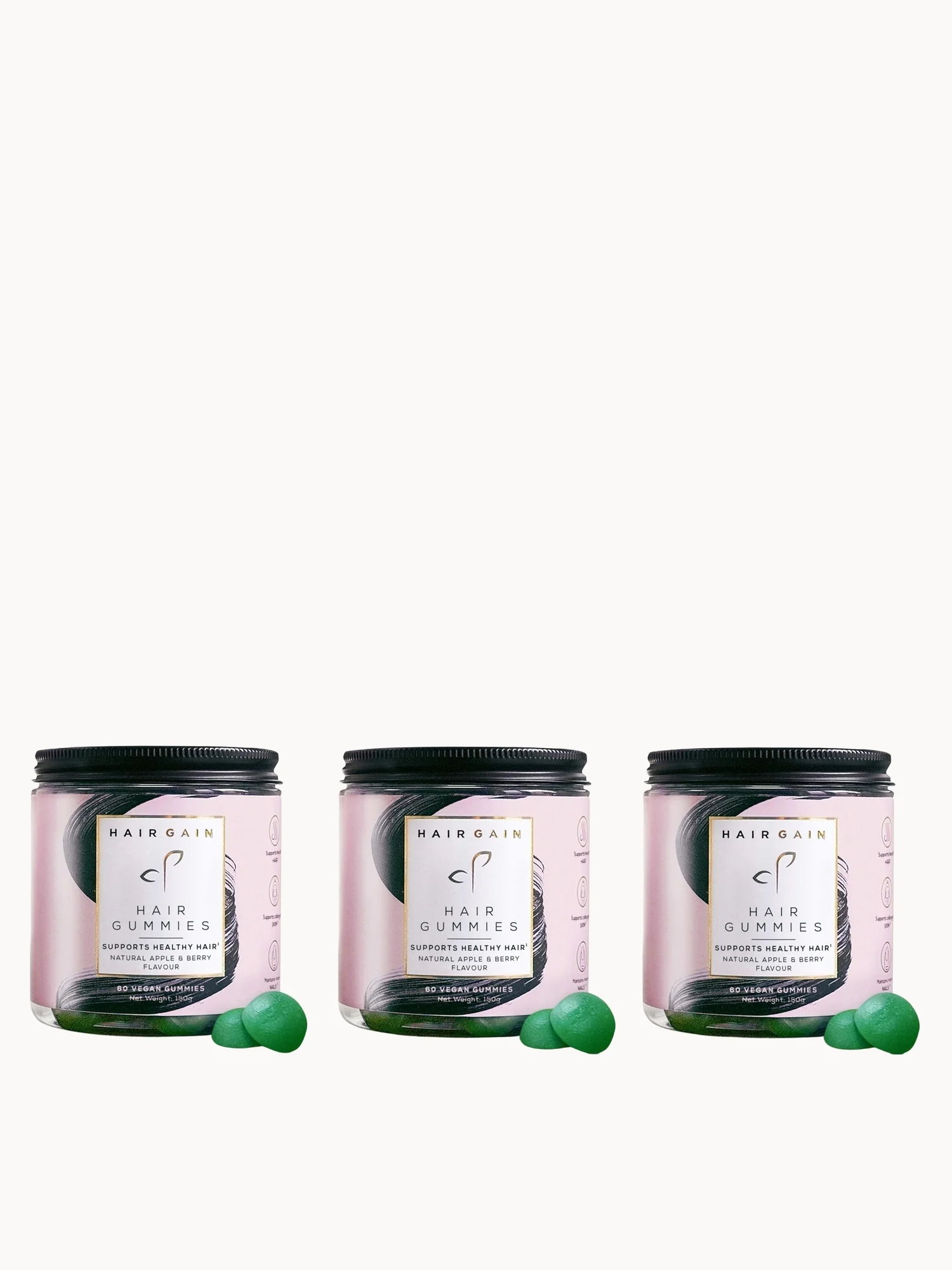 Hair Gain Hair Gummies Trio