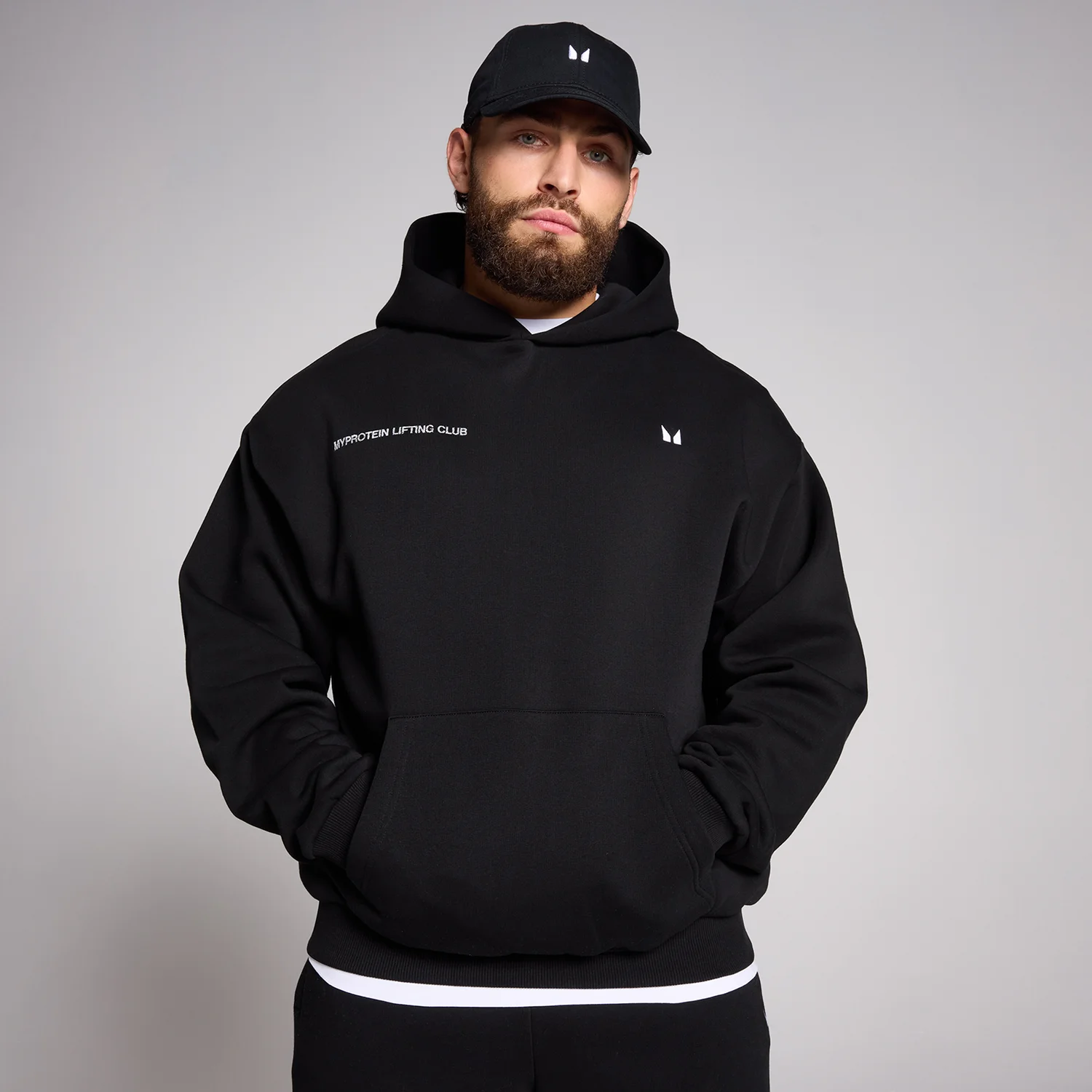 MP Men's Origin Lift Club Oversized Graphic Hoodie - Black