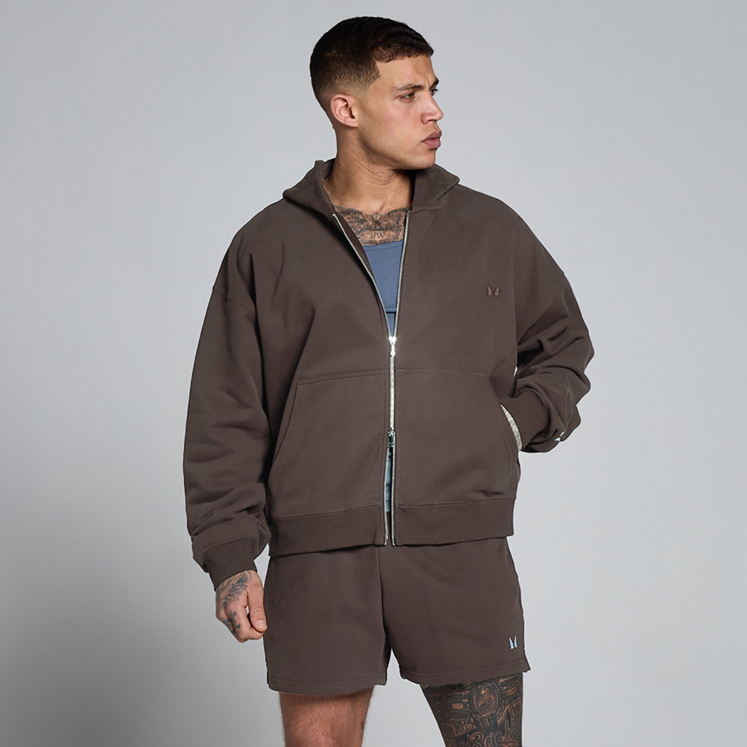 MP Men's Lift Oversized Loopback 2 Way Zip Hoodie