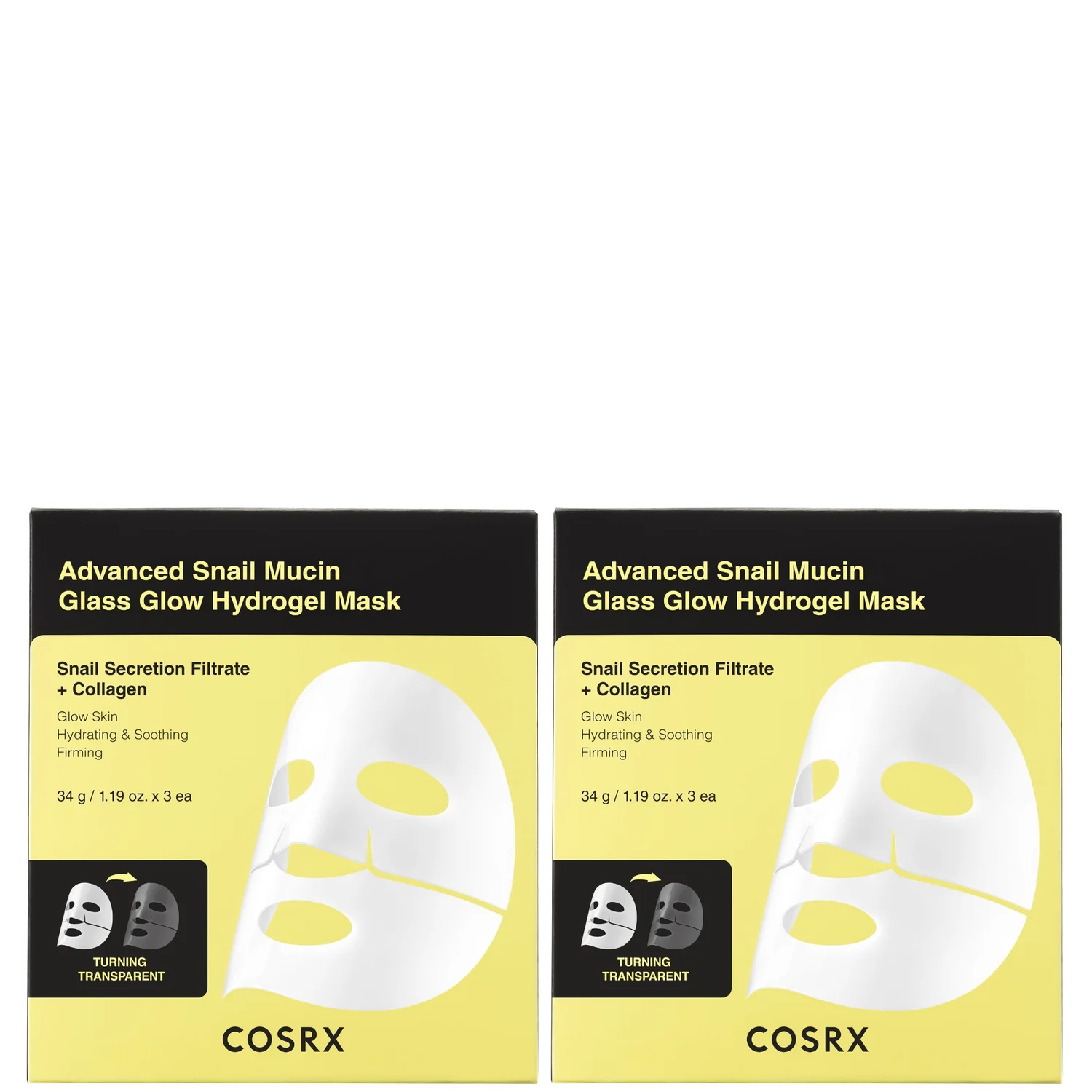 COSRX Snail Mucin Hydrogel Masks Duo