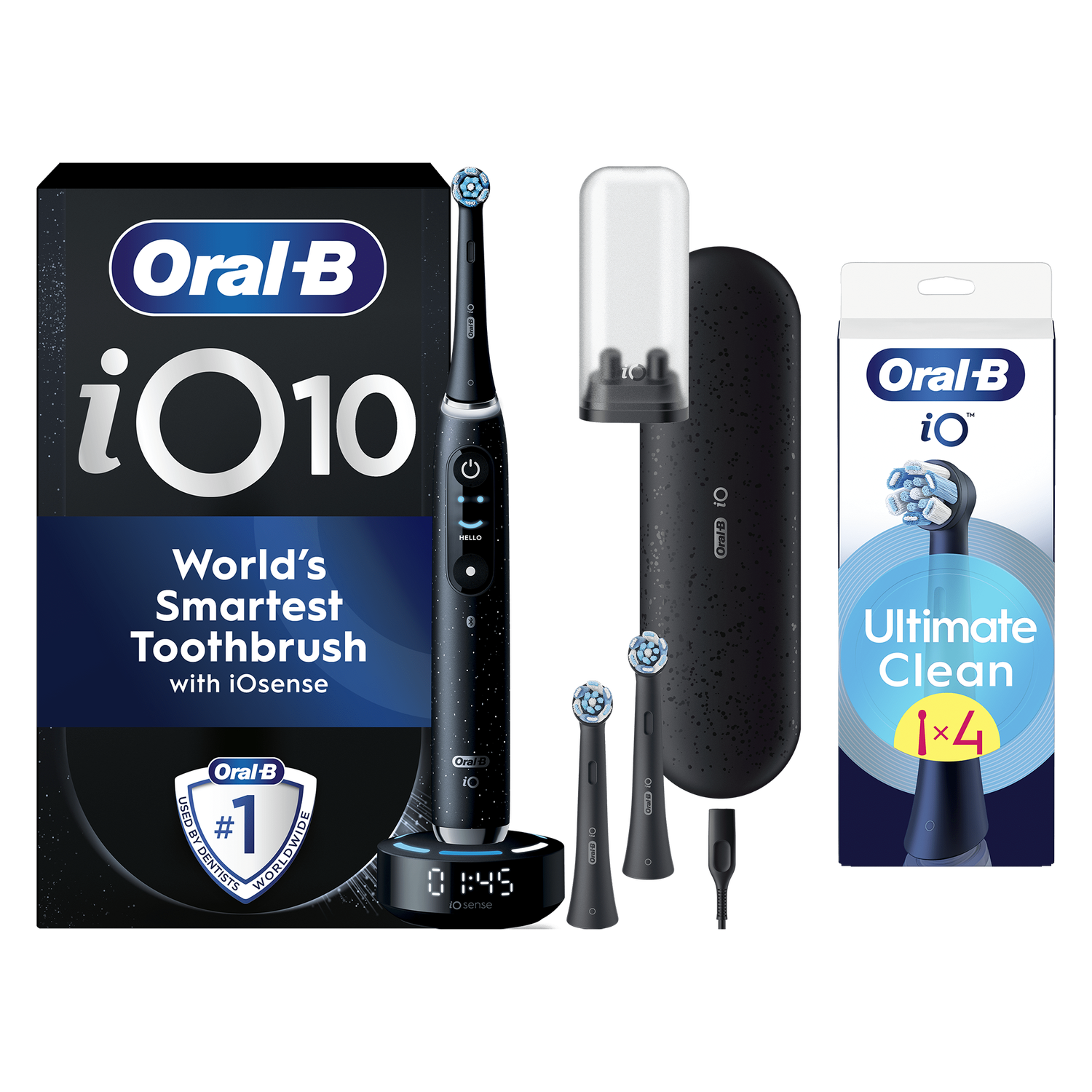 Oral-B iO 10 Black Electric Toothbrush Designed By Braun Oral-B iO 10 Black Electric Toothbrush Designed By Braun