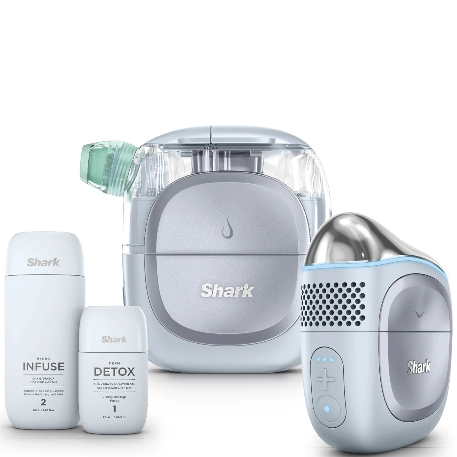 Shark⢠FacialPro⢠Glow At Home Hydro-Powered Facial System - Blue