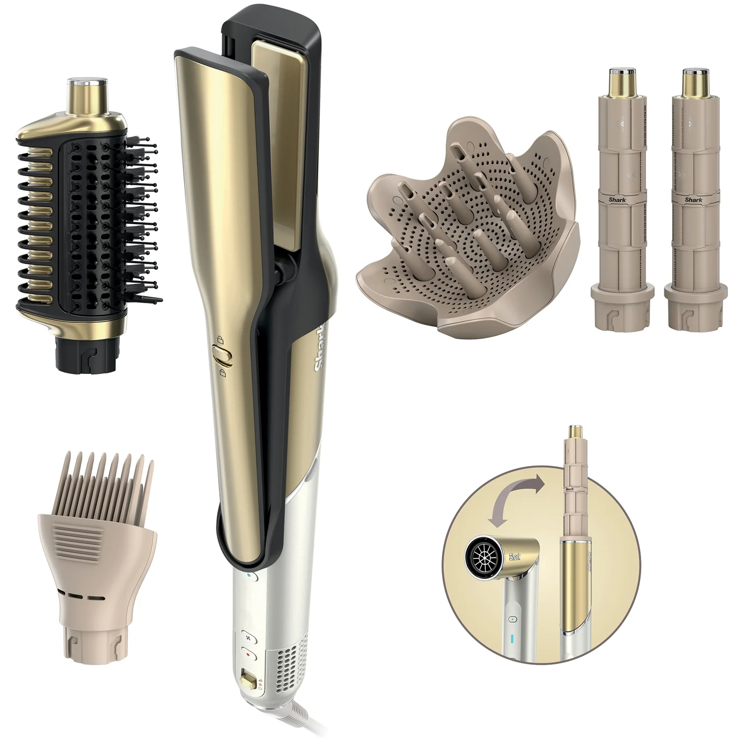 Shark Glam⢠Ceramic & Powerful Air Styling & Drying System with Diffuser