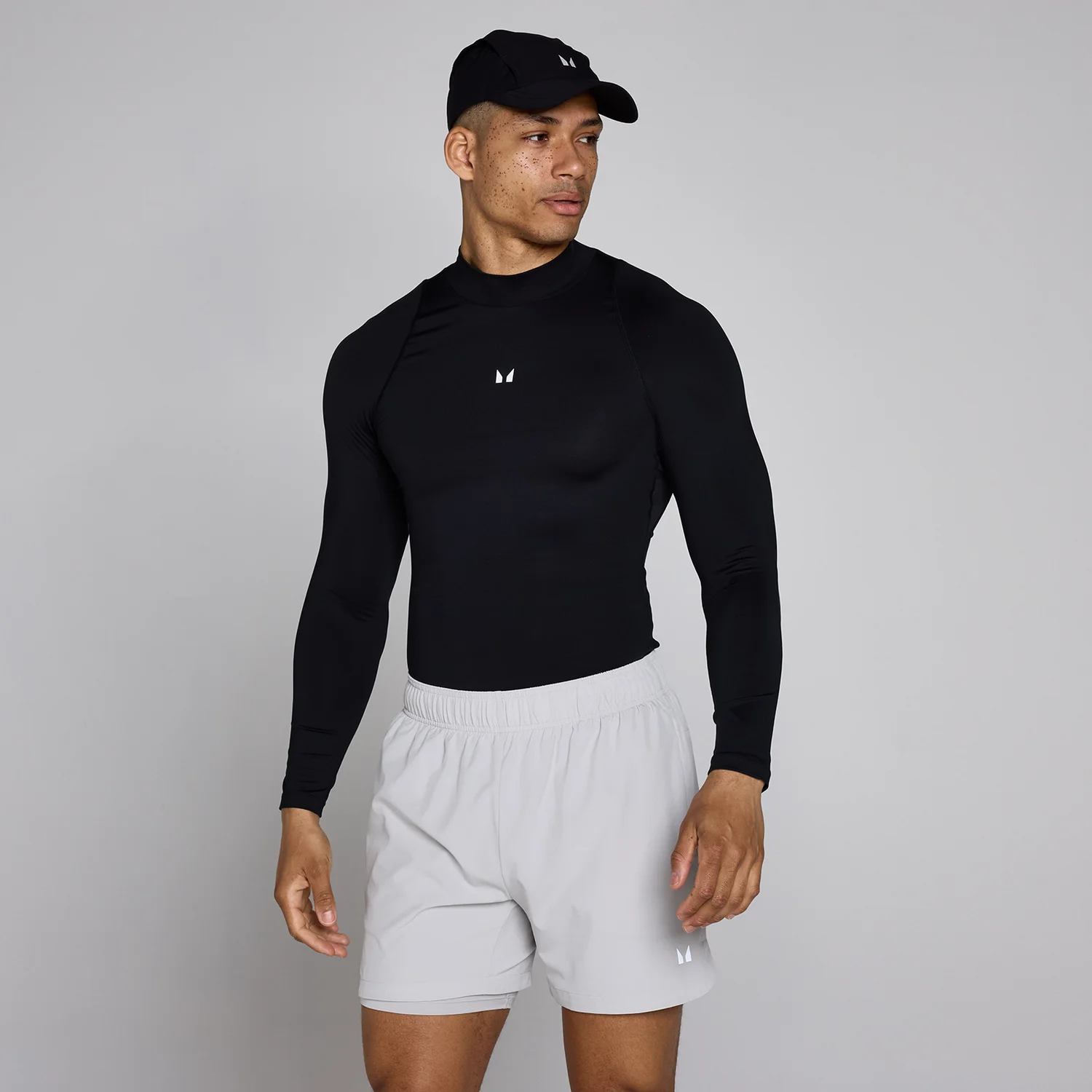 MP Men's Training High Neck Long Sleeve Baselayer - Black