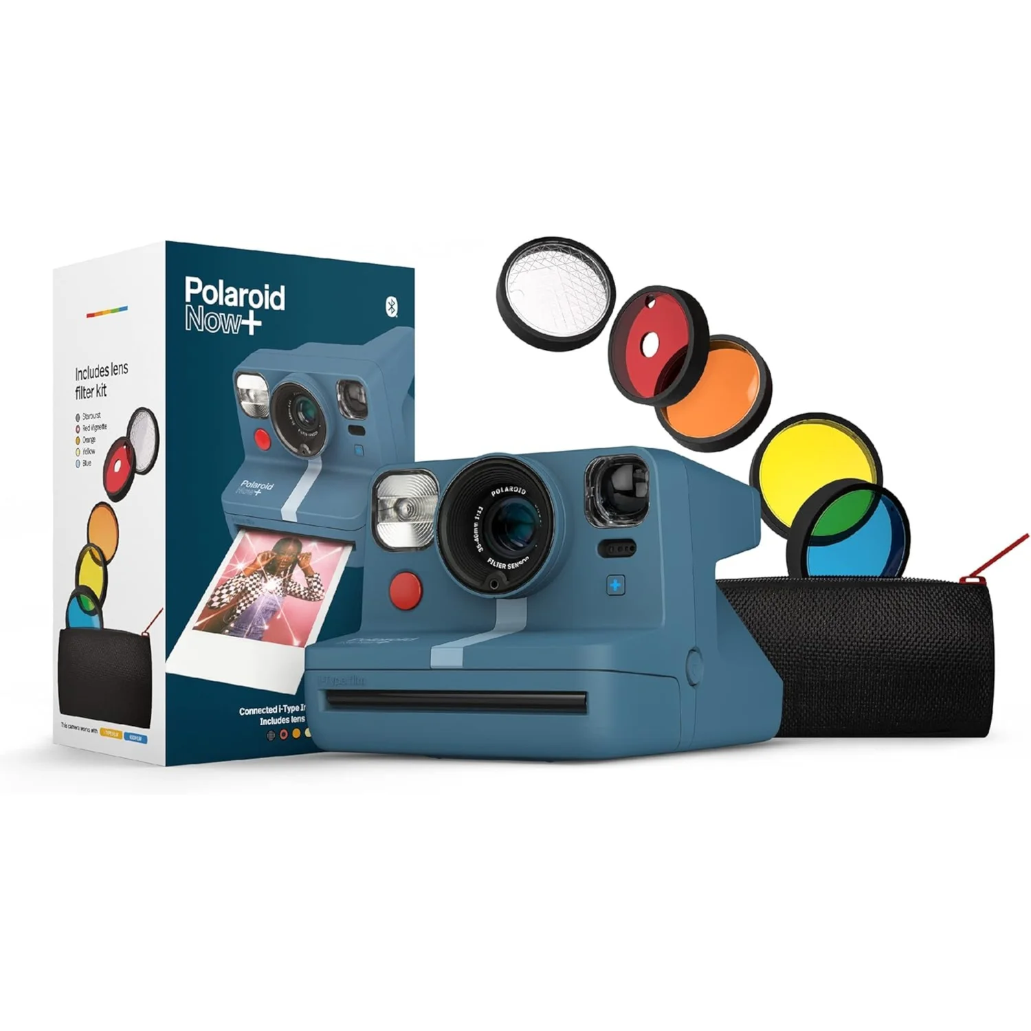 Polaroid Now + Instant Camera I-Type - Calm Blue