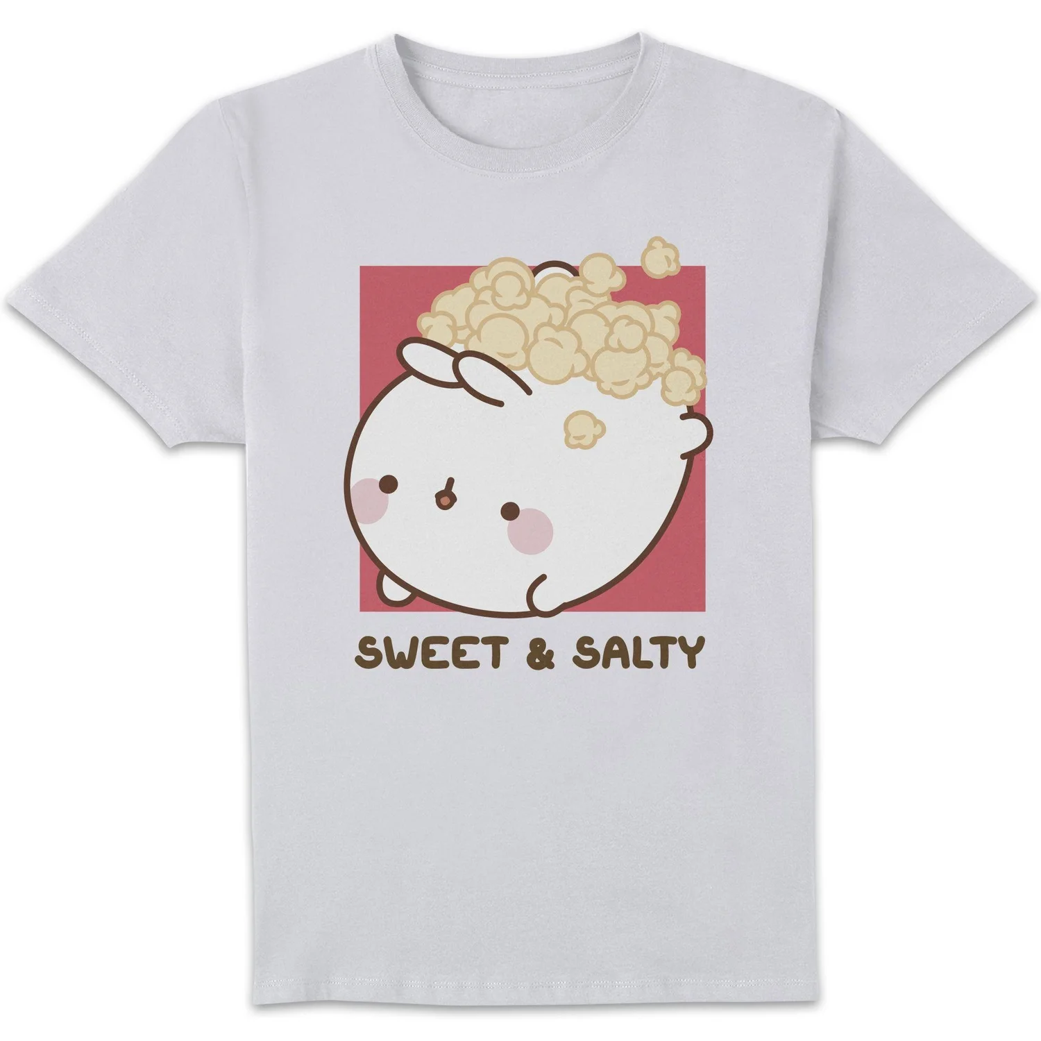 Molang Popcorn Box Unisex T-Shirt - White