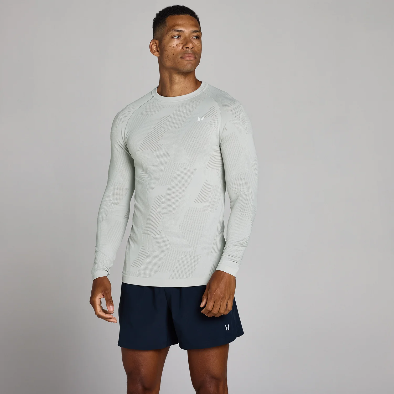 MP Men's Tempo Pillar Graphic Seamless Long Sleeve Top