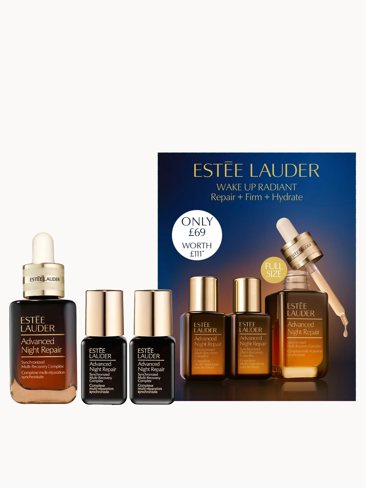 Estée Lauder EXCLUSIVE Wake Up Radiant Repair + Firm + Hydrate Set 30ml