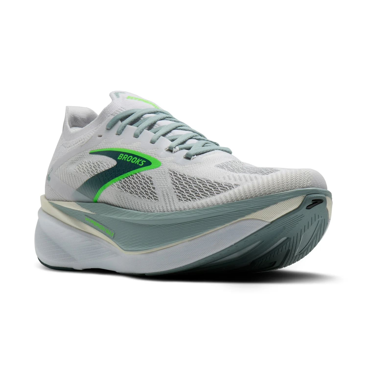 Brooks Men's Hyperion Max 3 - White/Gray Mist/Green