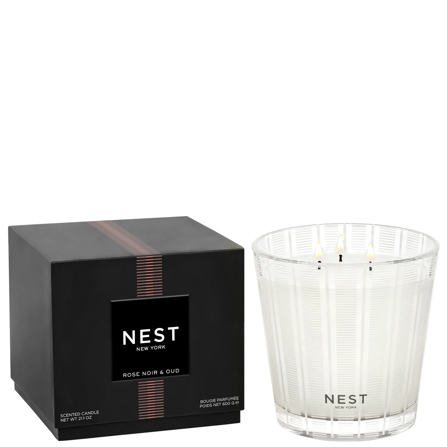 NEST New York ROSE NOIR AND OUD 3-Wick Candle 21.2 oz